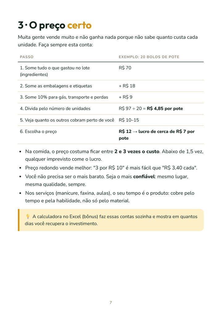 Página de Renda Extra Brasil